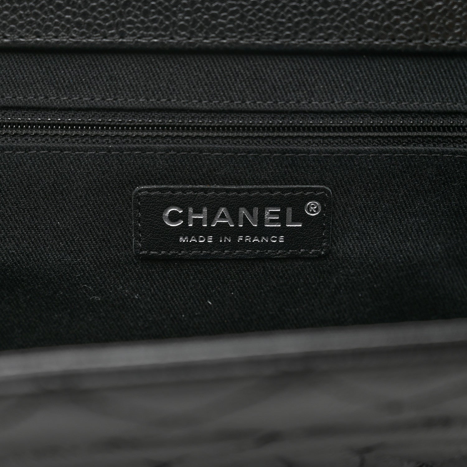 Chanel Caviar Quilted CC Large Clutch Black 6 of 7