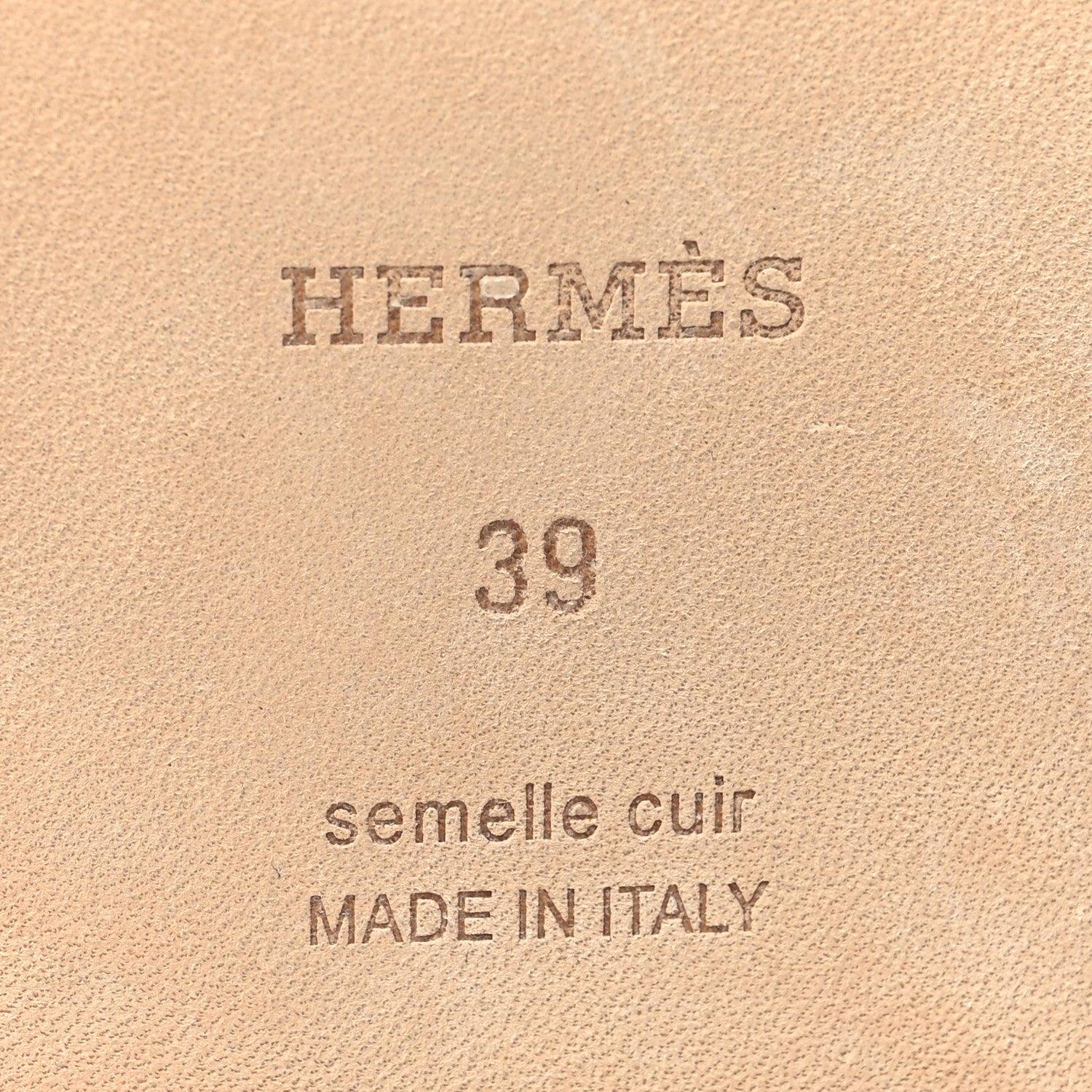 Hermes Epsom Oran Sandals 39 Etoupe 7 of 9