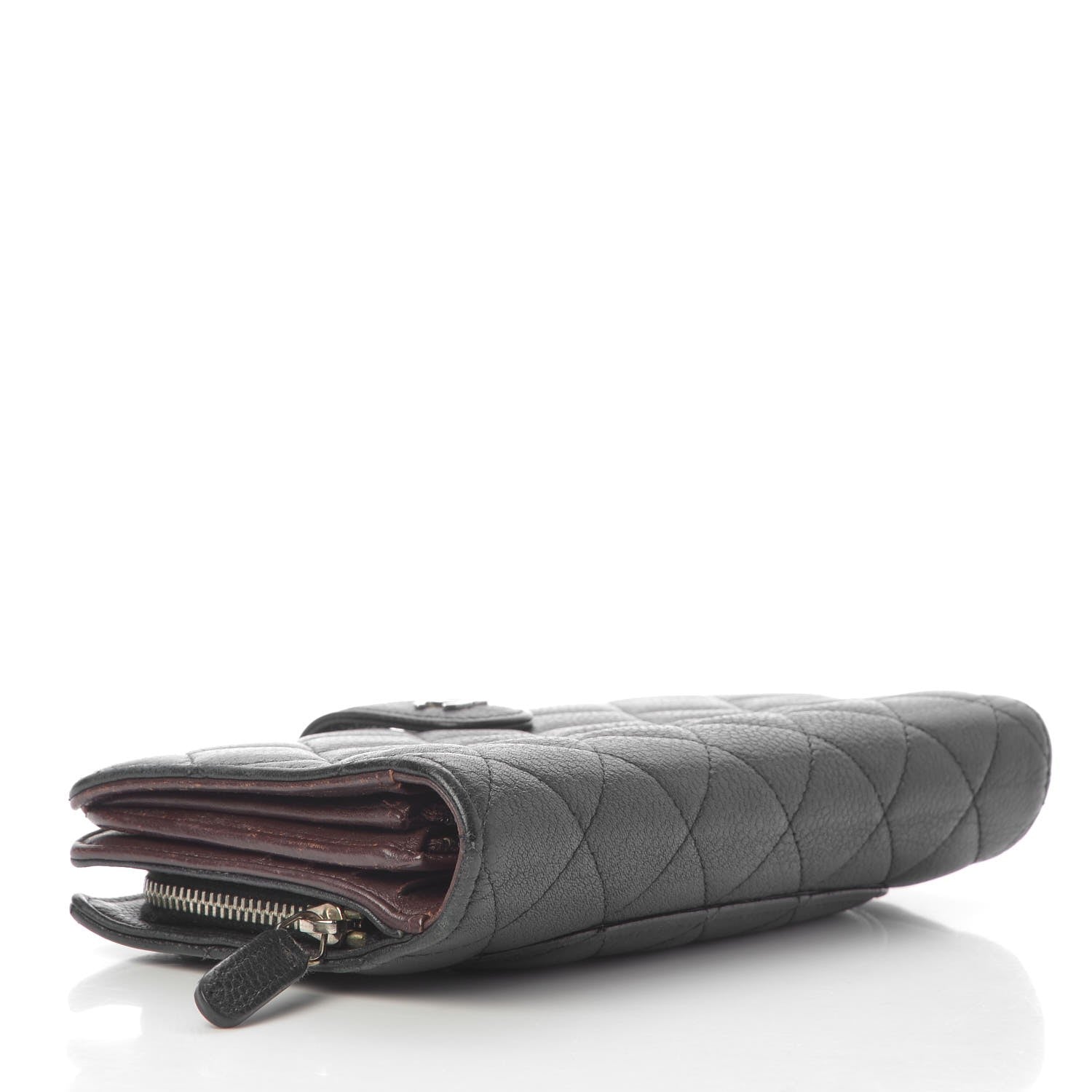 Chanel Caviar Quilted CC French Wallet Black 4 of 14