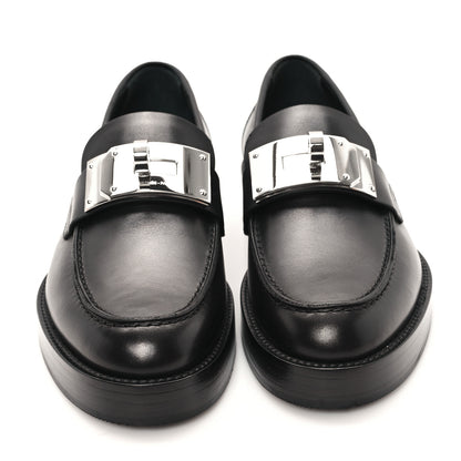 Hermes Calfskin Womens Hot Loafer 37 Black 3 of 9