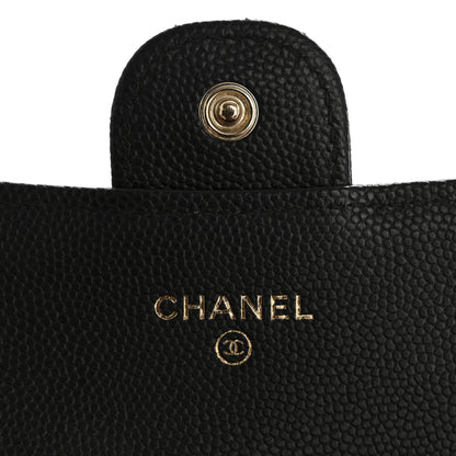 Chanel Caviar Quilted Medium Flap Wallet Black 6 of 12