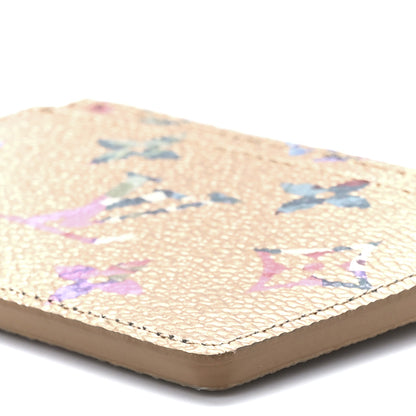 Louis Vuitton Metallic Monogram LV Garden Card Holder Gold 10 of 11