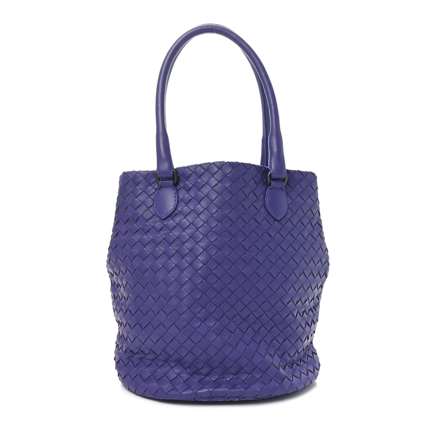 Nappa Intrecciato Bucket Bag Purple