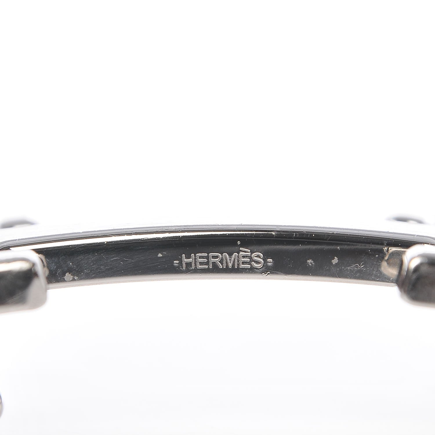 Hermes Brushed Palladium 32mm H Belt Buckle 4 of 4