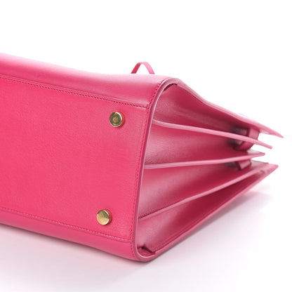 Saint Laurent Calfskin Small Sac De Jour Lipstick Fuchsia 9 of 9