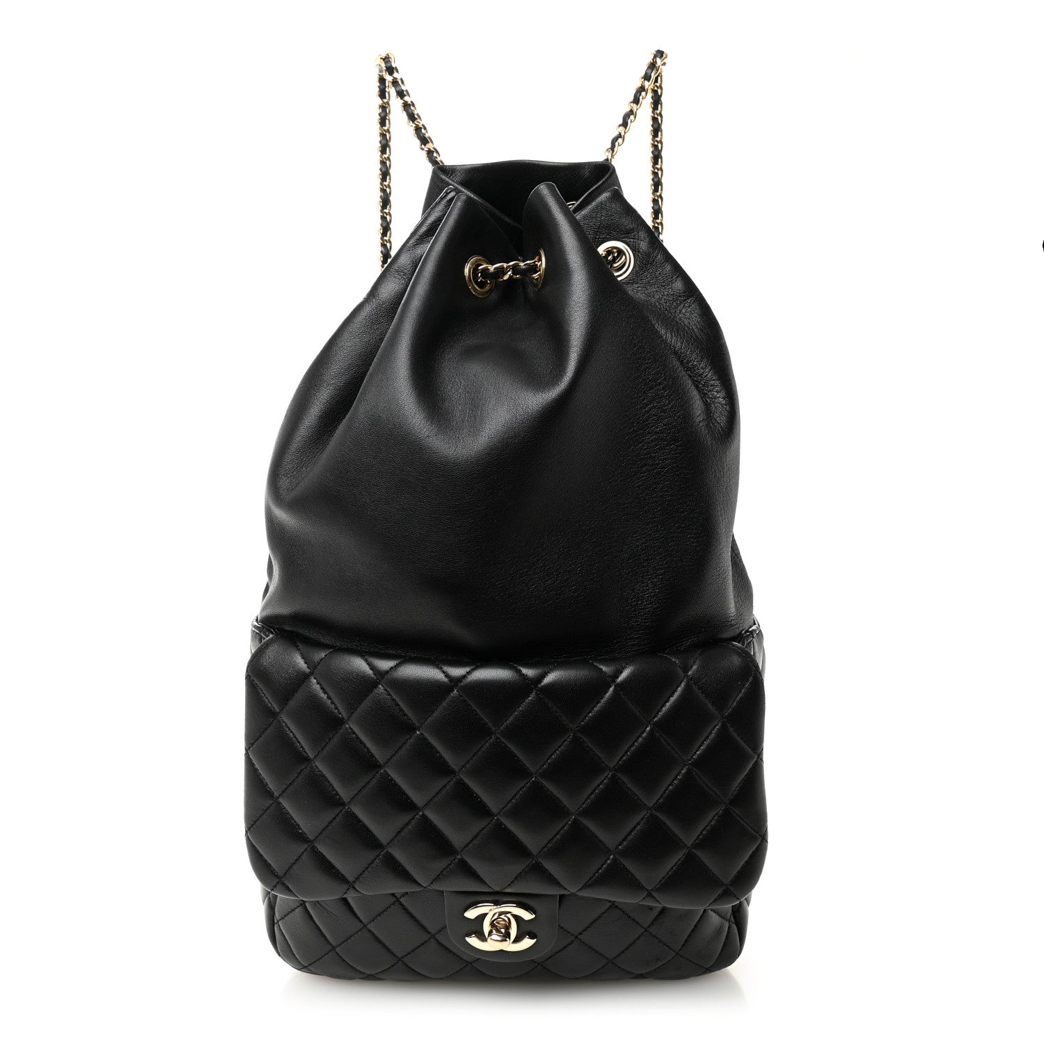 Chanel Lambskin Quilted Large in Seoul Backpack Black 1 of 10