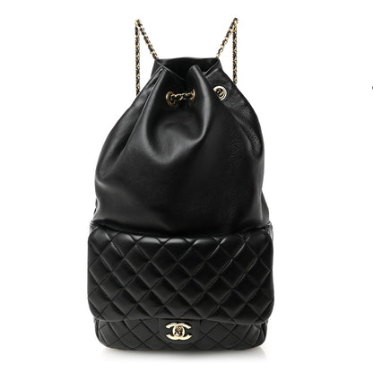 Chanel Lambskin Quilted Large in Seoul Backpack Black 1 of 10