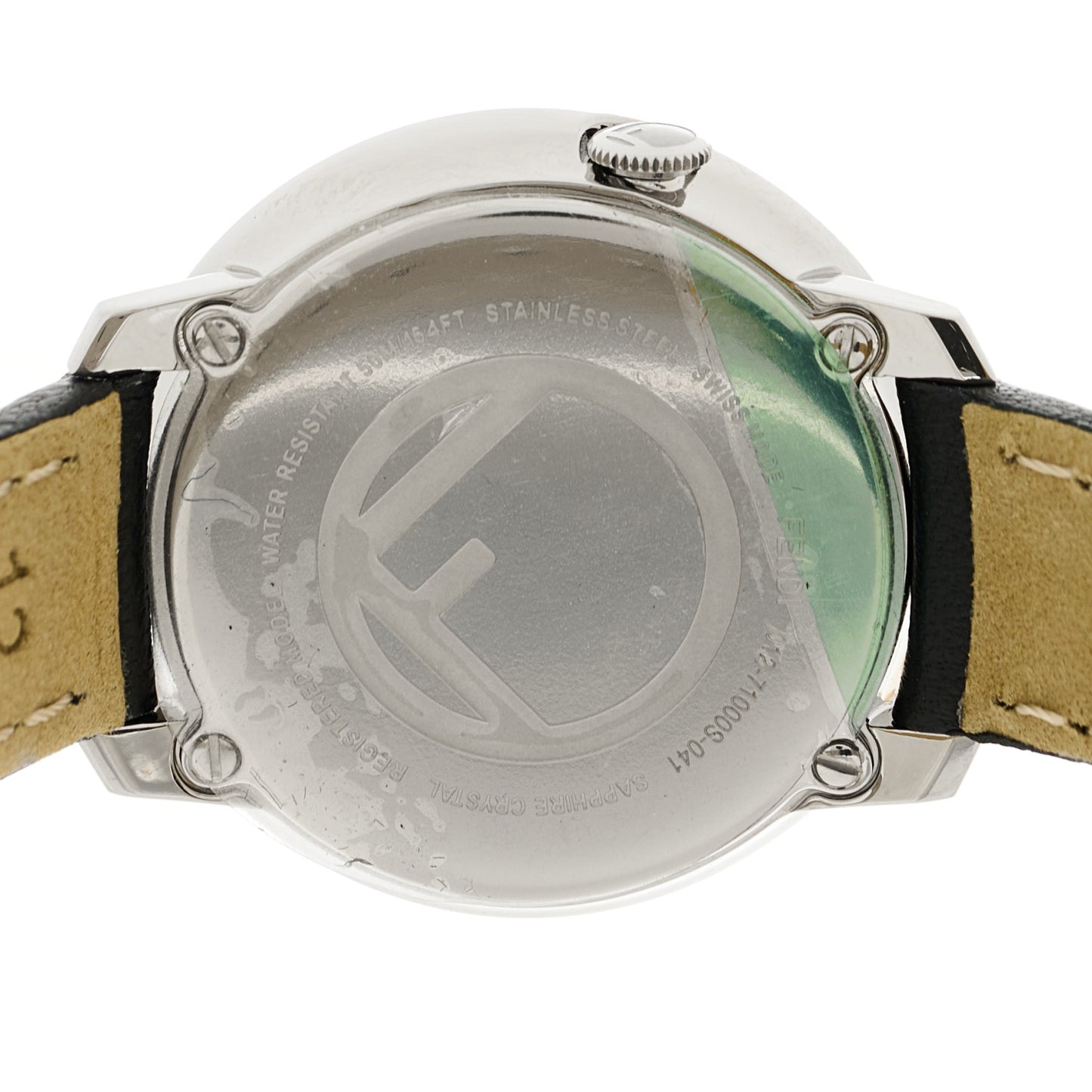 Stainless Steel Calfskin 28mm Run Away Quartz Watch Black