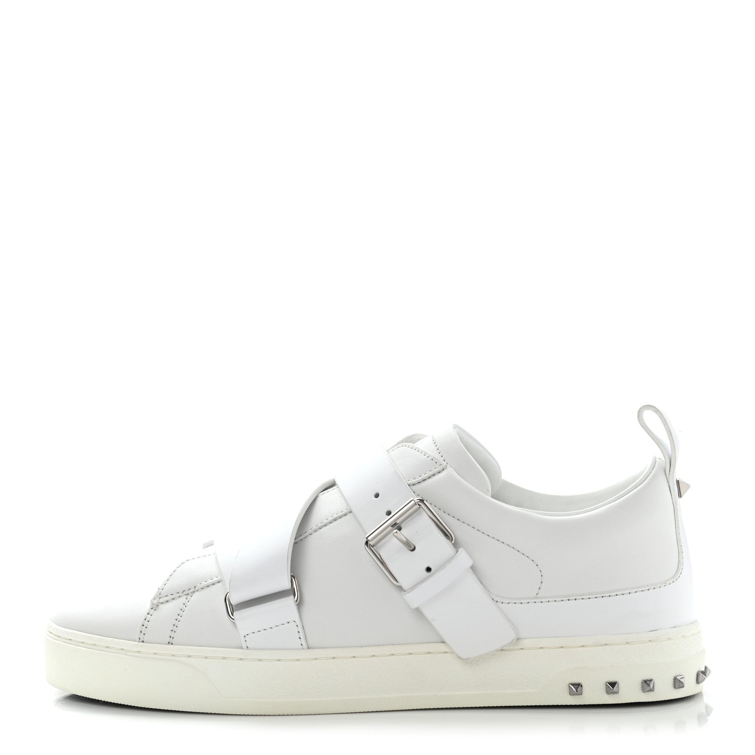 Valentino Garavani Calfskin Mens V Punk Low Top Sneakers 40 White 1 of 15