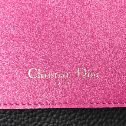 Christian Dior Bullcalf Medium Be Dior Flap Black Fraise 6 of 9