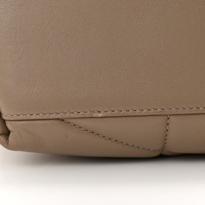 Saint Laurent Lambskin Quilted Medium Loulou Puffer Monogram Chain Satchel Dark Beige 12 of 12