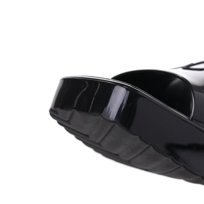 Gucci Rubber Gucci Logo Womens Platform 20/60mm Slide Sandals 37 Black 12 of 14