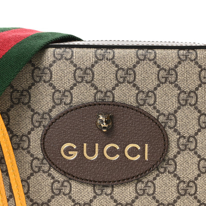 Gucci GG Supreme Monogram Web Neo Vintage Shoulder Bag Beige New Acero Crop 15 of 19