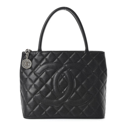 Chanel Caviar Quilted Medallion Tote Black 1 of 10