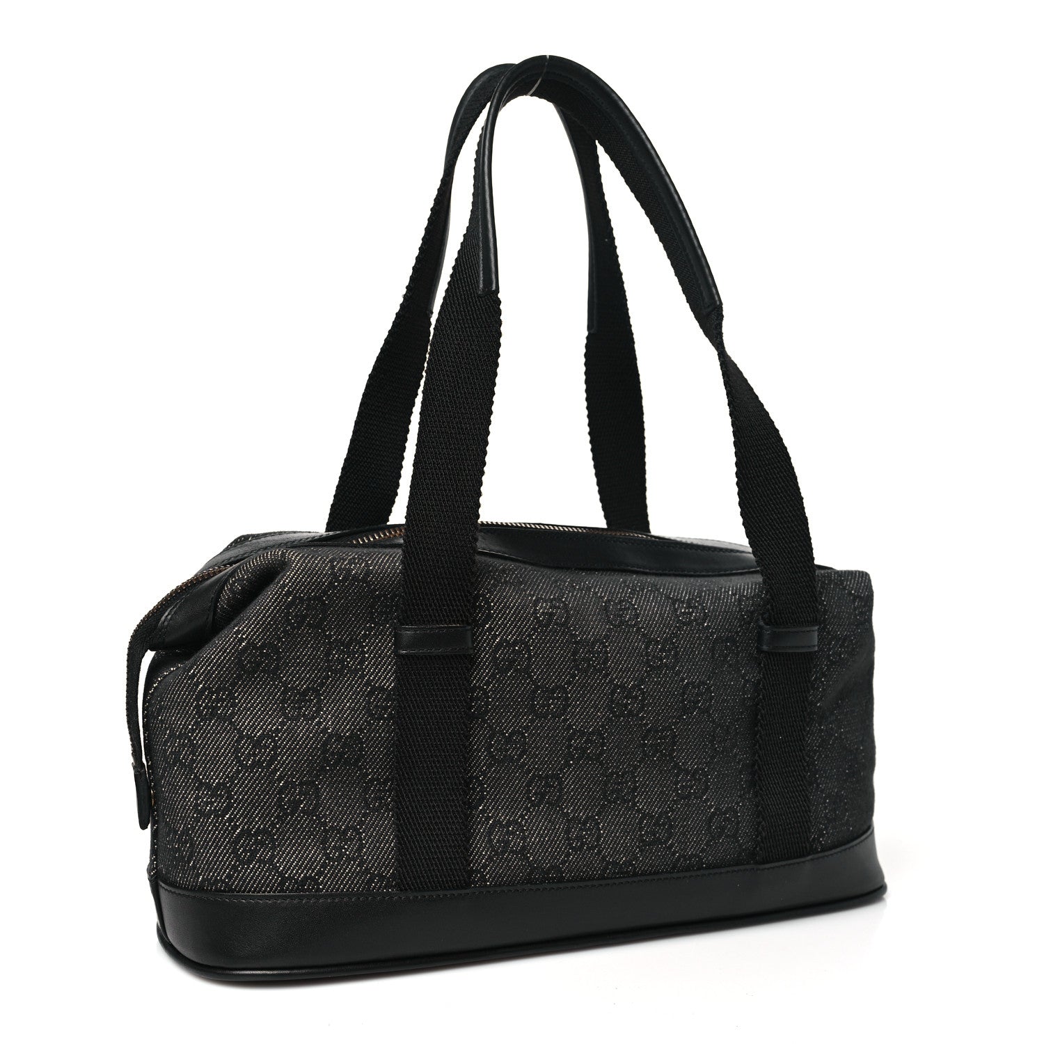 Gucci Monogram Carry On Duffle Bag Black 3 of 10