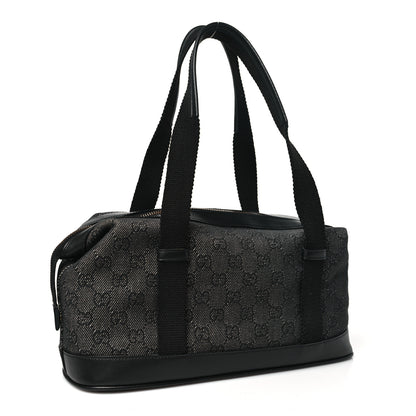 Gucci Monogram Carry On Duffle Bag Black 3 of 10