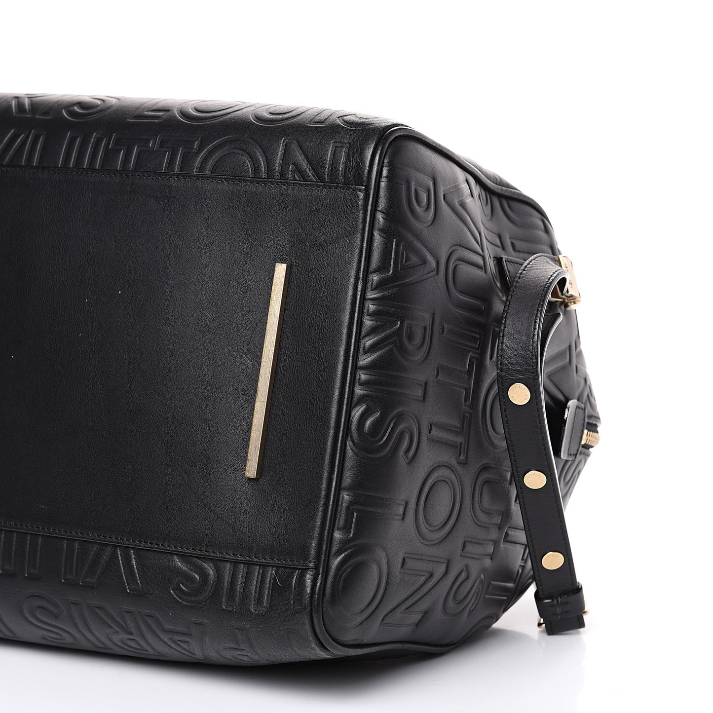 Calfskin Embossed Speedy Cube 30 Black