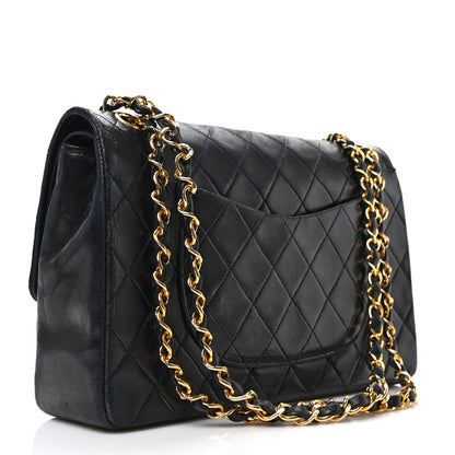Chanel Lambskin Quilted Medium Double Flap Black 3 of 9