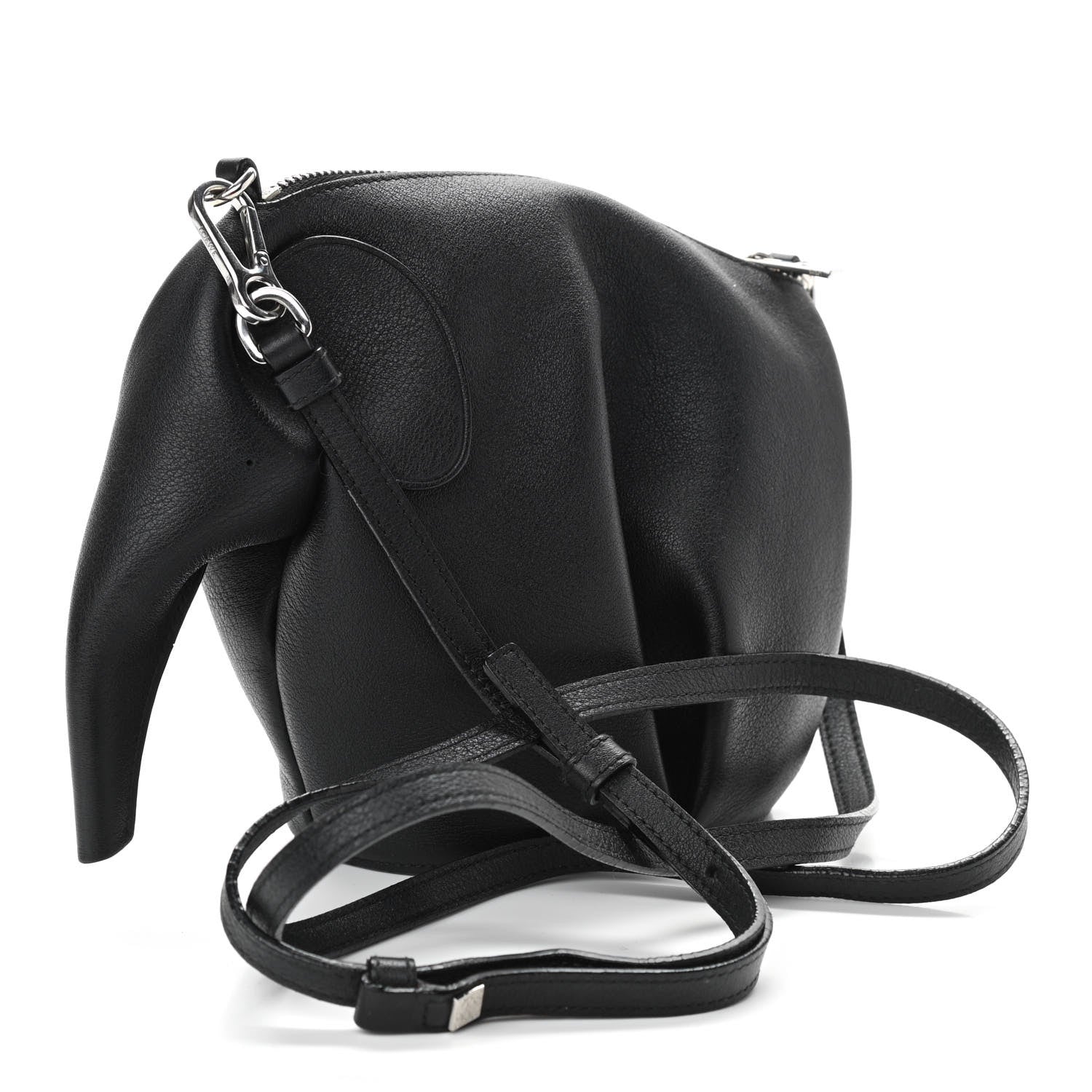 Loewe Calfskin Mini Elephant Crossbody Bag Black 3 of 11