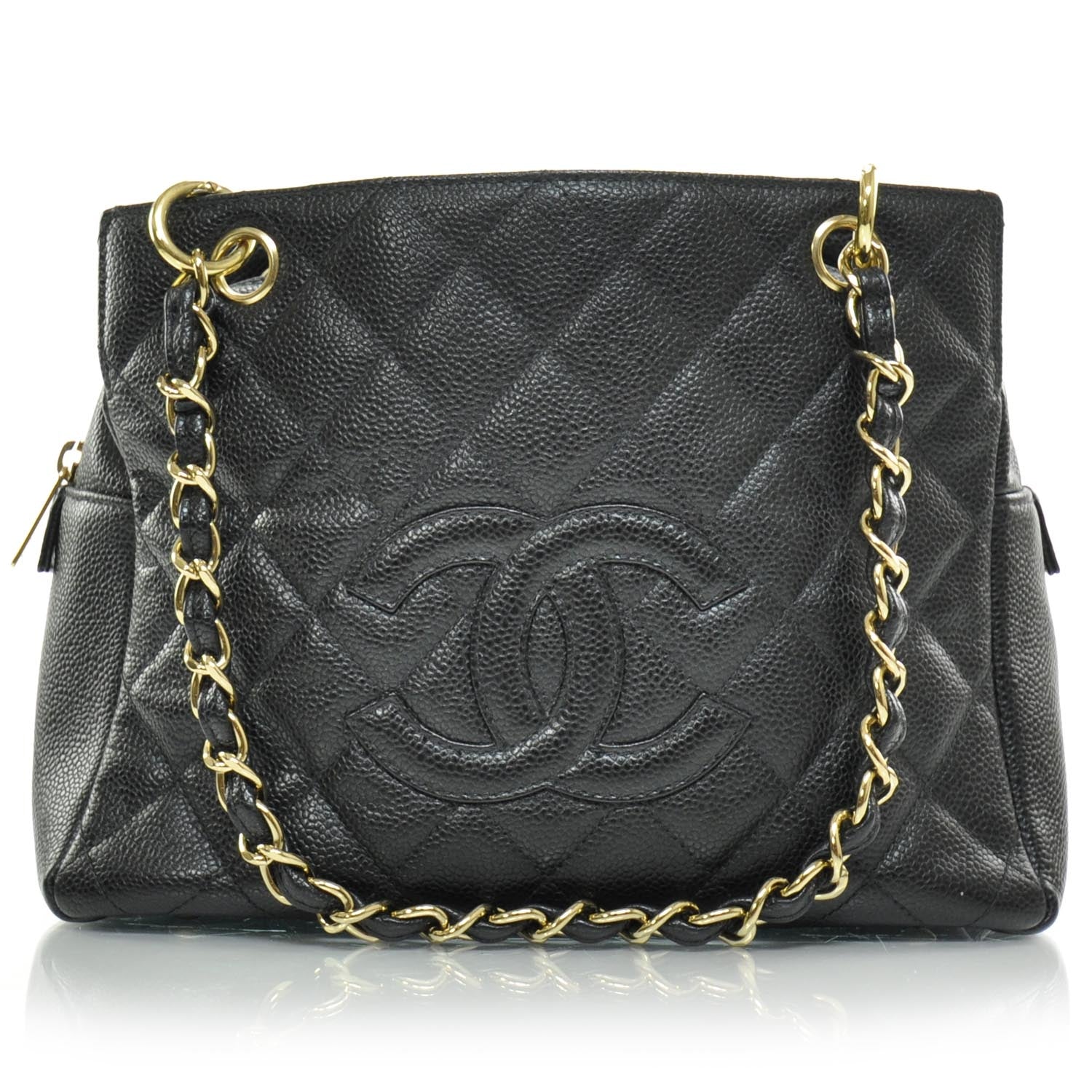 Chanel Caviar Quilted Petit Timeless Tote PTT Black 2 of 12