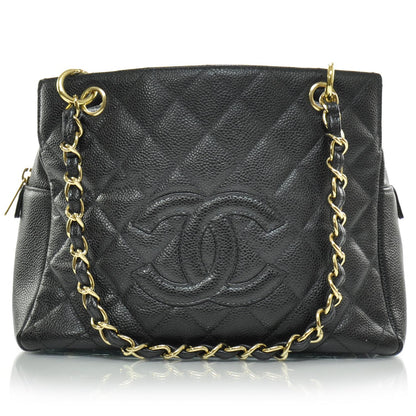 Chanel Caviar Quilted Petit Timeless Tote PTT Black 2 of 12