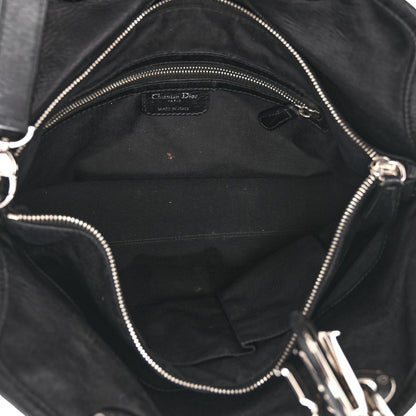 Christian Dior Lambskin Cannage Medium Granville Tote Black 5 of 11