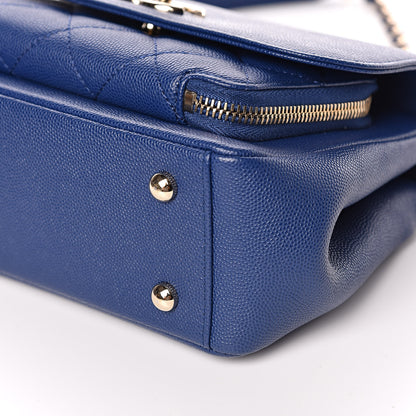 Chanel Caviar Quilted Mini Business Affinity Flap Blue 9 of 11