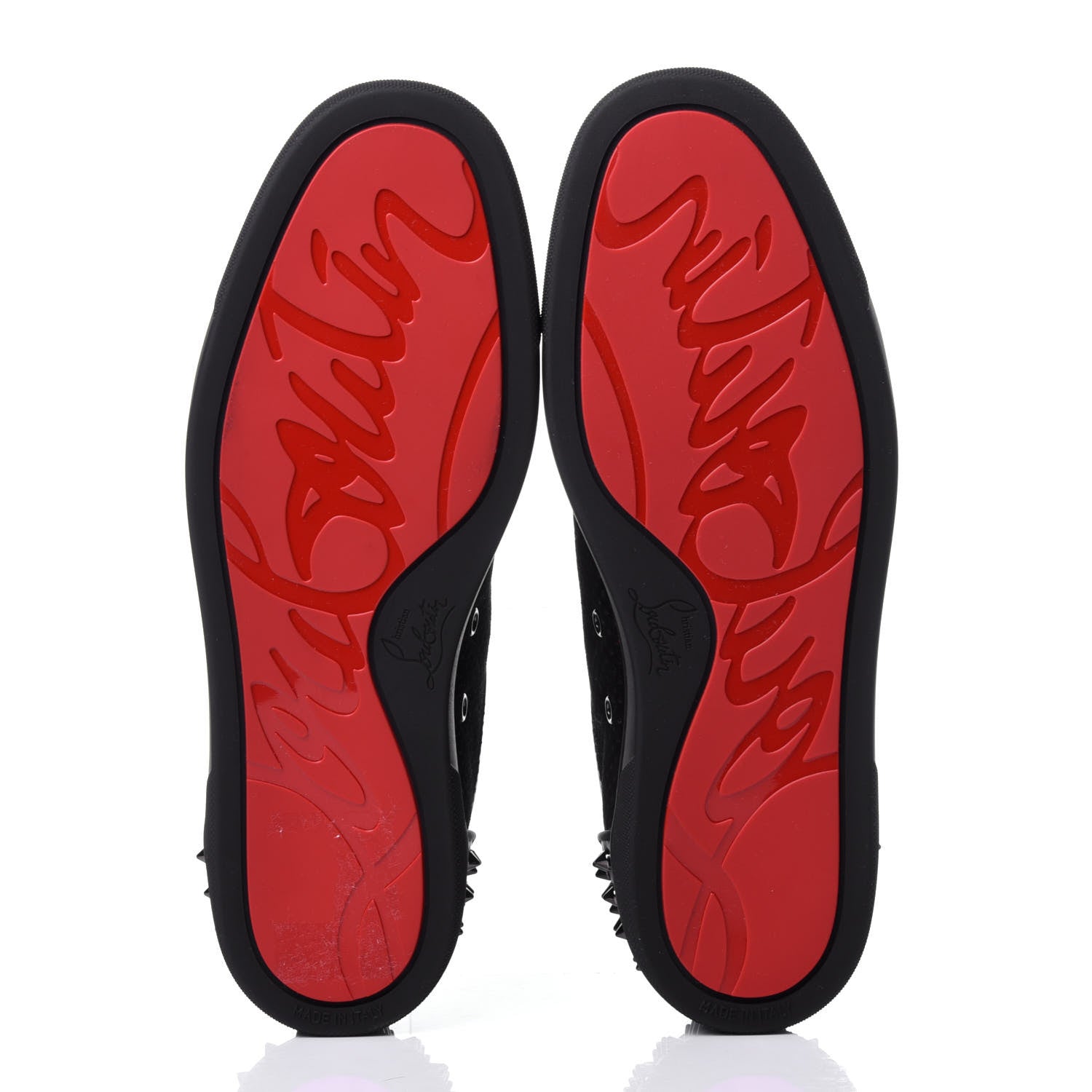 Christian Louboutin Suede Mens Seavaste 2 Orlato Flat Sneakers 42 Black 7 of 14