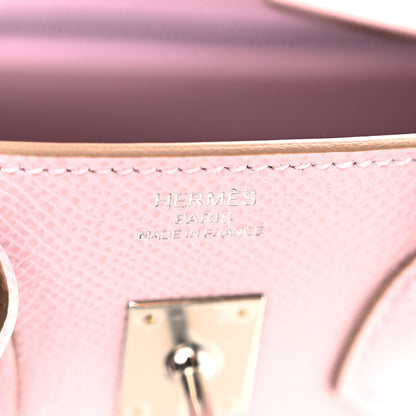 Hermes Epsom Birkin Sellier 25 Mauve Pale 6 of 11