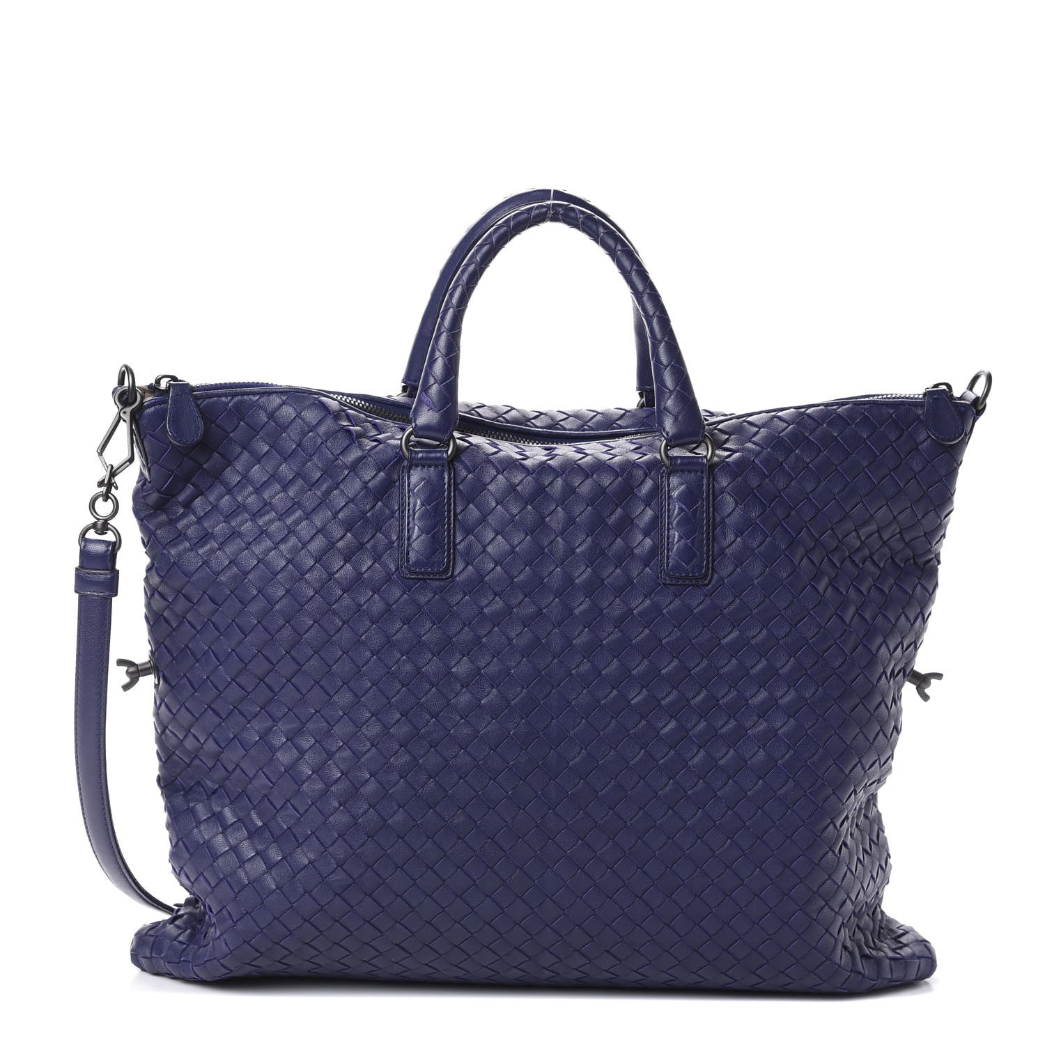 Bottega Veneta Nappa Intrecciato Medium Convertible Tote Atlantic 1 of 9