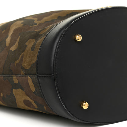 Burberry Calfskin Suede Camouflage Hobo Bag Multicolor 9 of 21