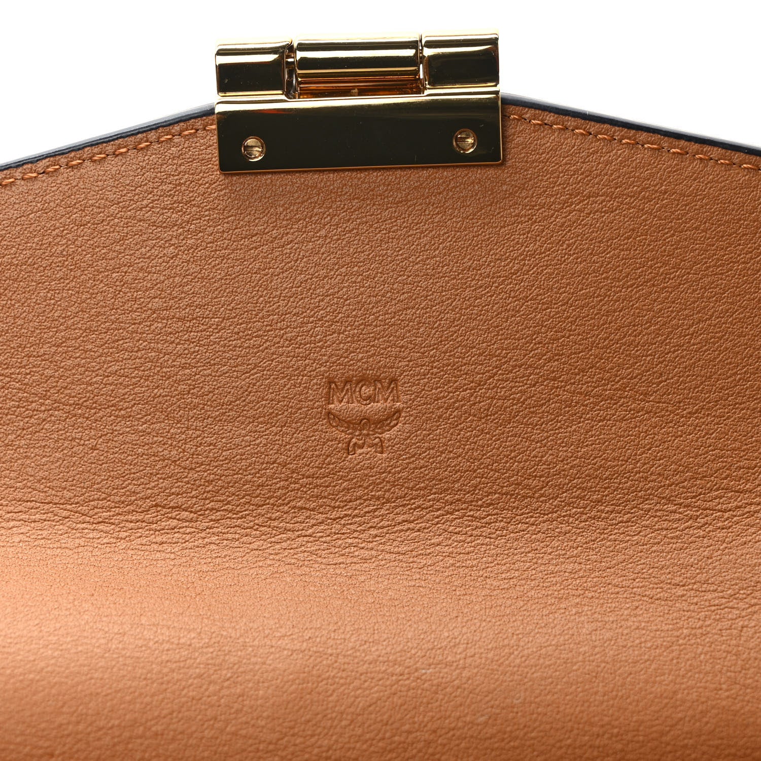 MCM Visetos Large Patricia Love Patch Wallet On Chain Cognac 6 of 9