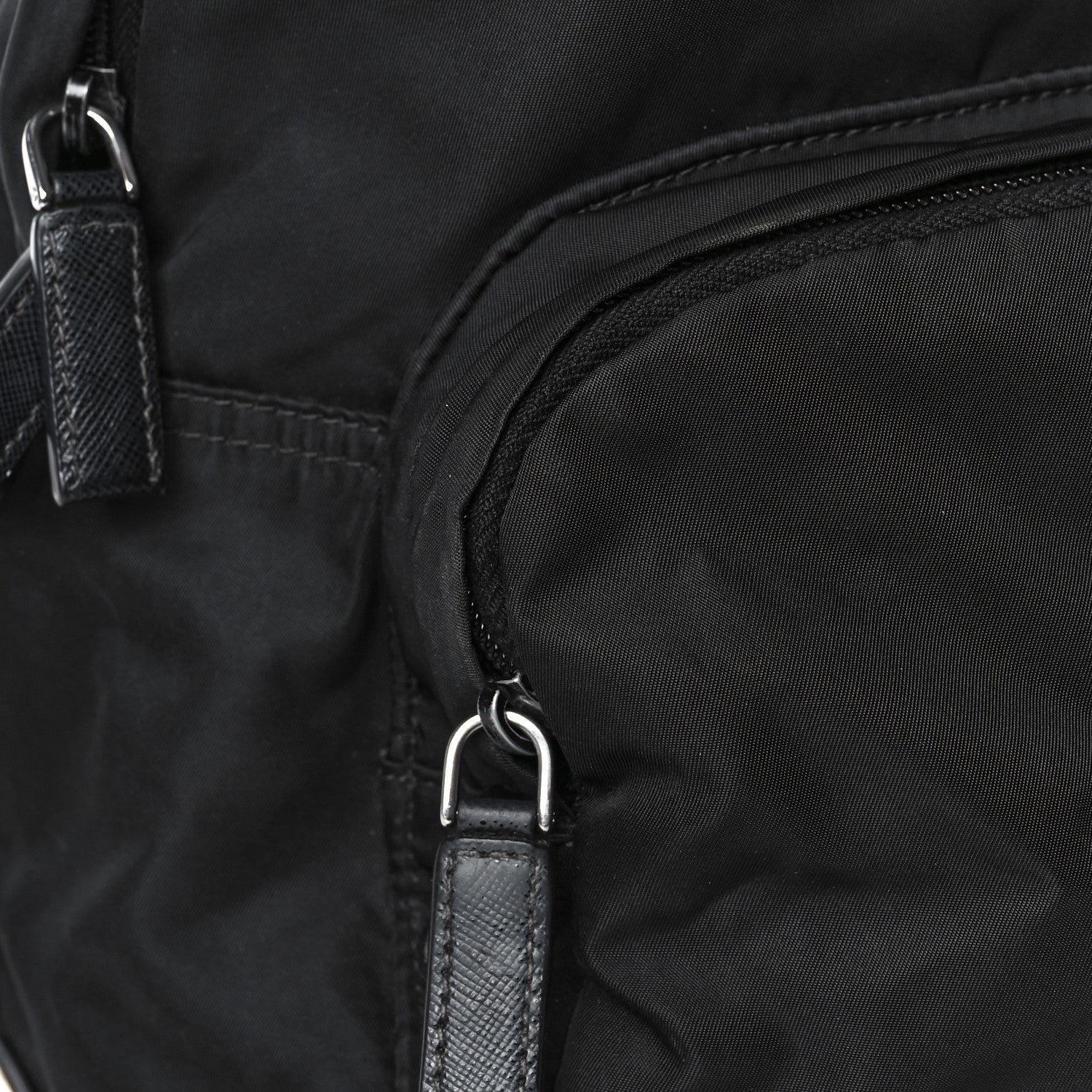 Prada Nylon Tessuto Saffiano Backpack Black 10 of 12
