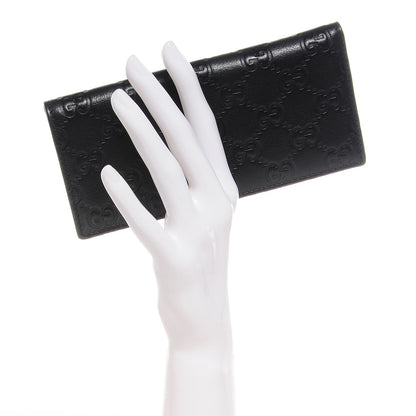 Gucci Guccissima Checkbook Cover Black 2 of 8