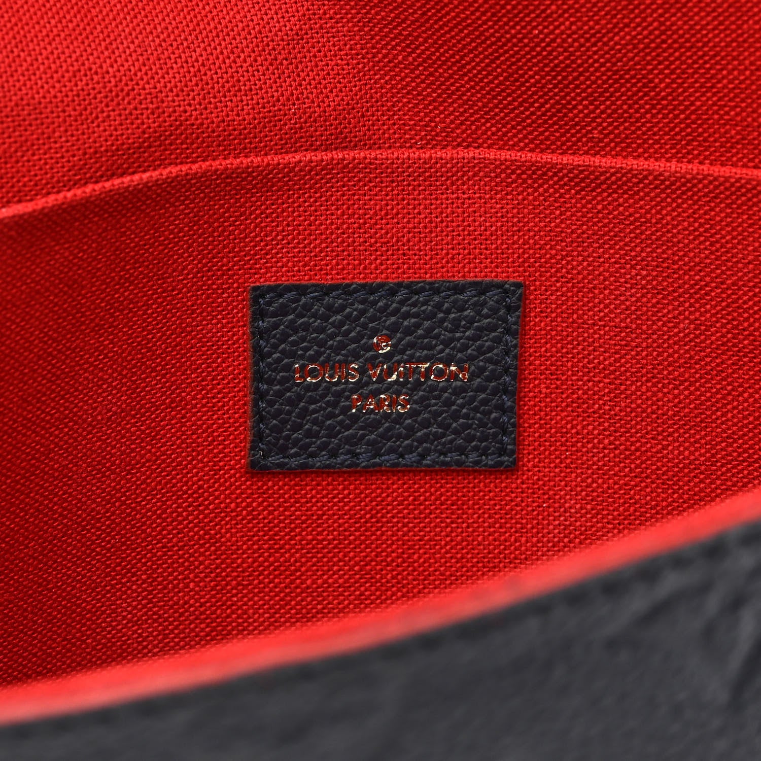 Louis Vuitton Empreinte Pochette Felicie Chain Wallet Marine Rouge 7 of 14