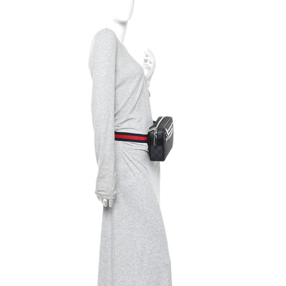 Gucci Soft GG Supreme Monogram Web Belt Bag Black Grey 2 of 10