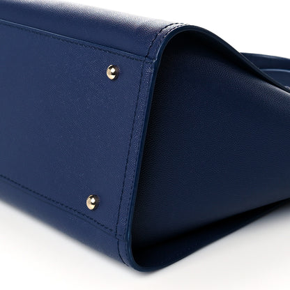 Chanel Caviar Small Studded Deauville Tote Navy 9 of 9