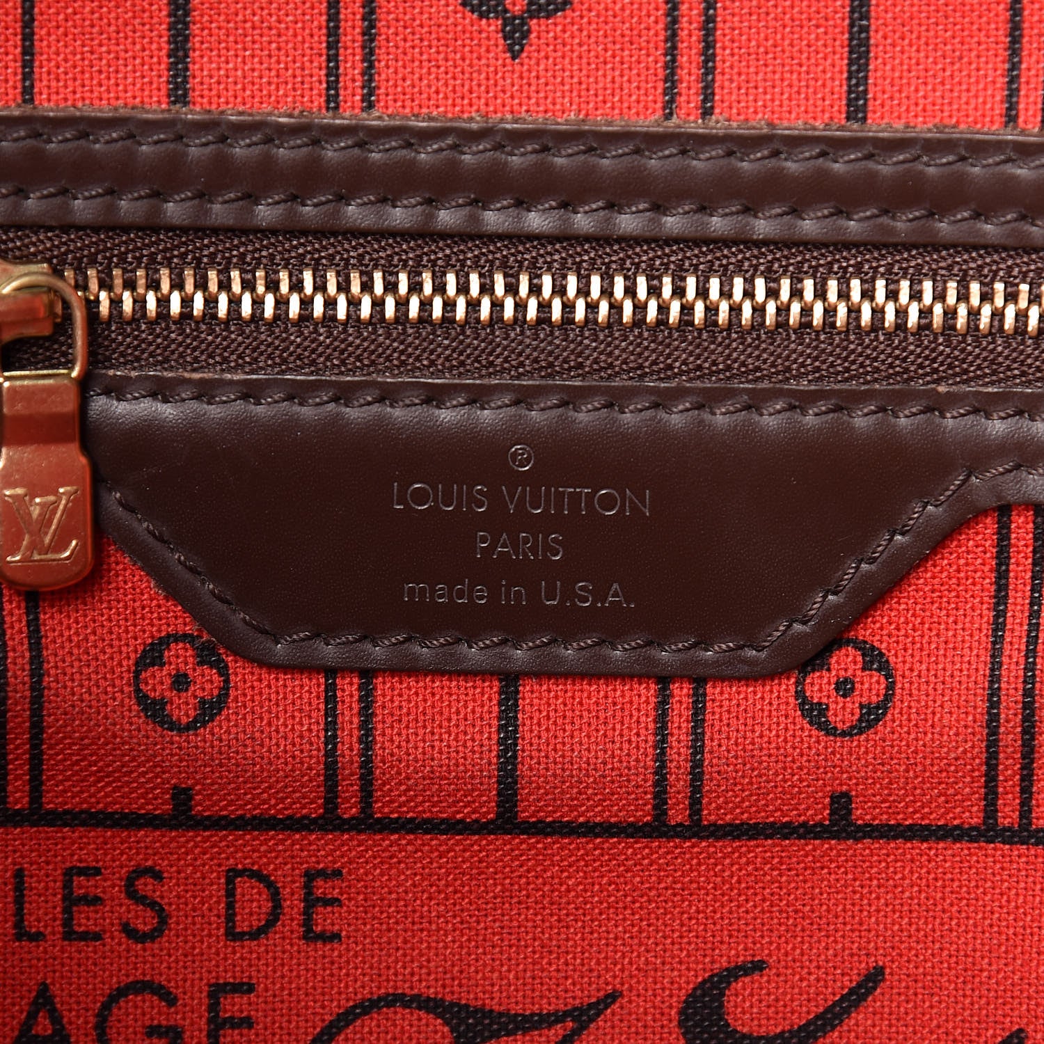 Louis Vuitton Damier Ebene Neverfull MM 6 of 15