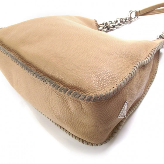 Leather Chain Hobo
