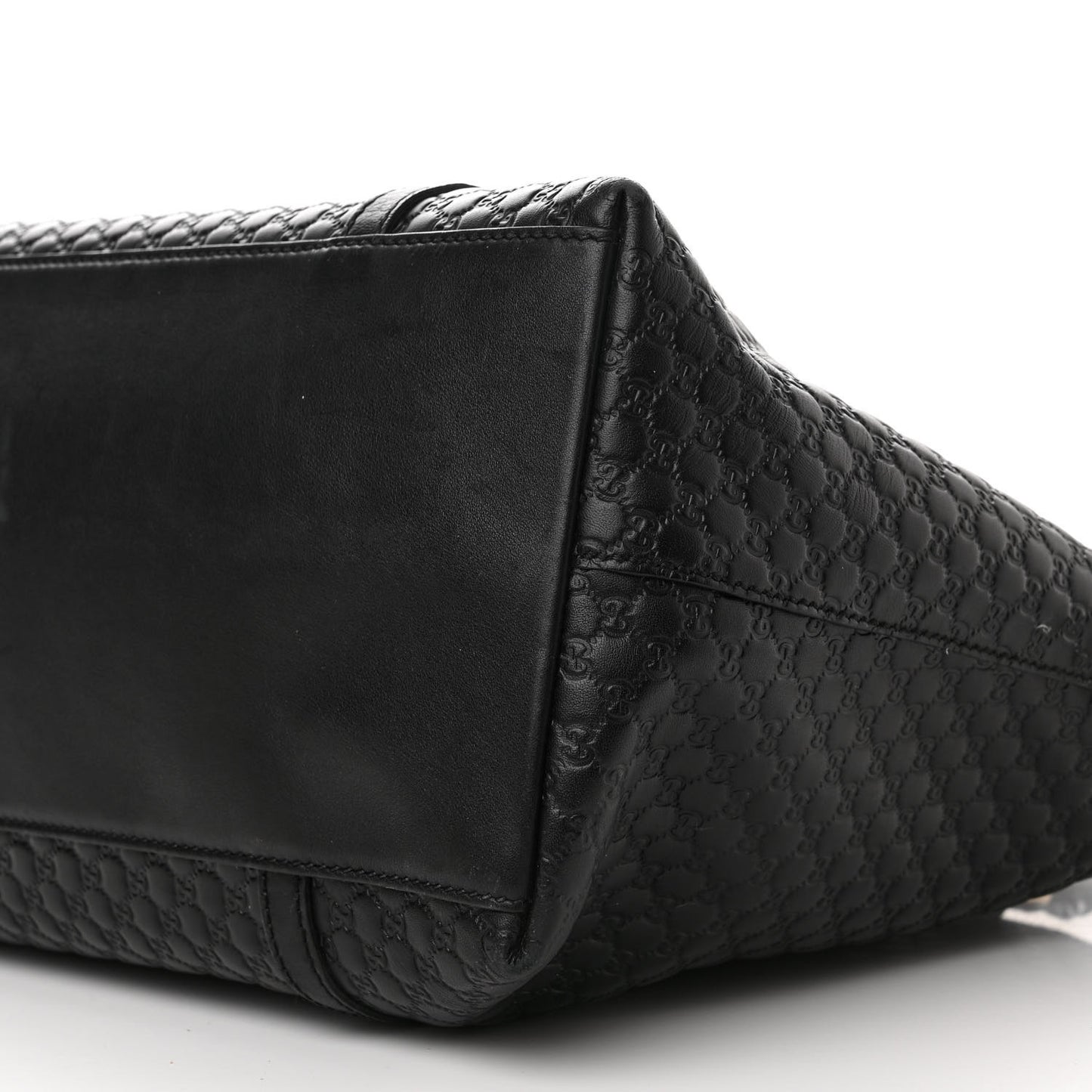 Soft Microguccissima Dome Satchel Black