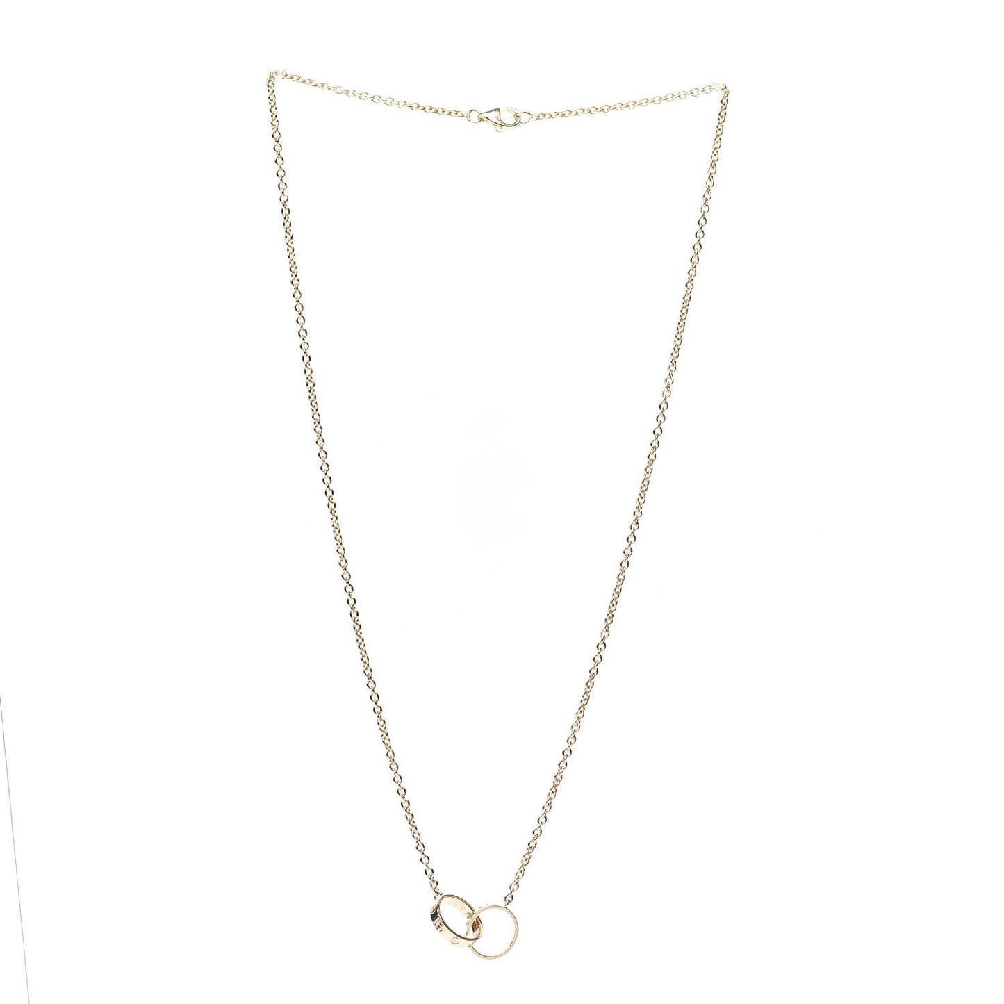 18K Yellow Gold Interlocking LOVE Necklace