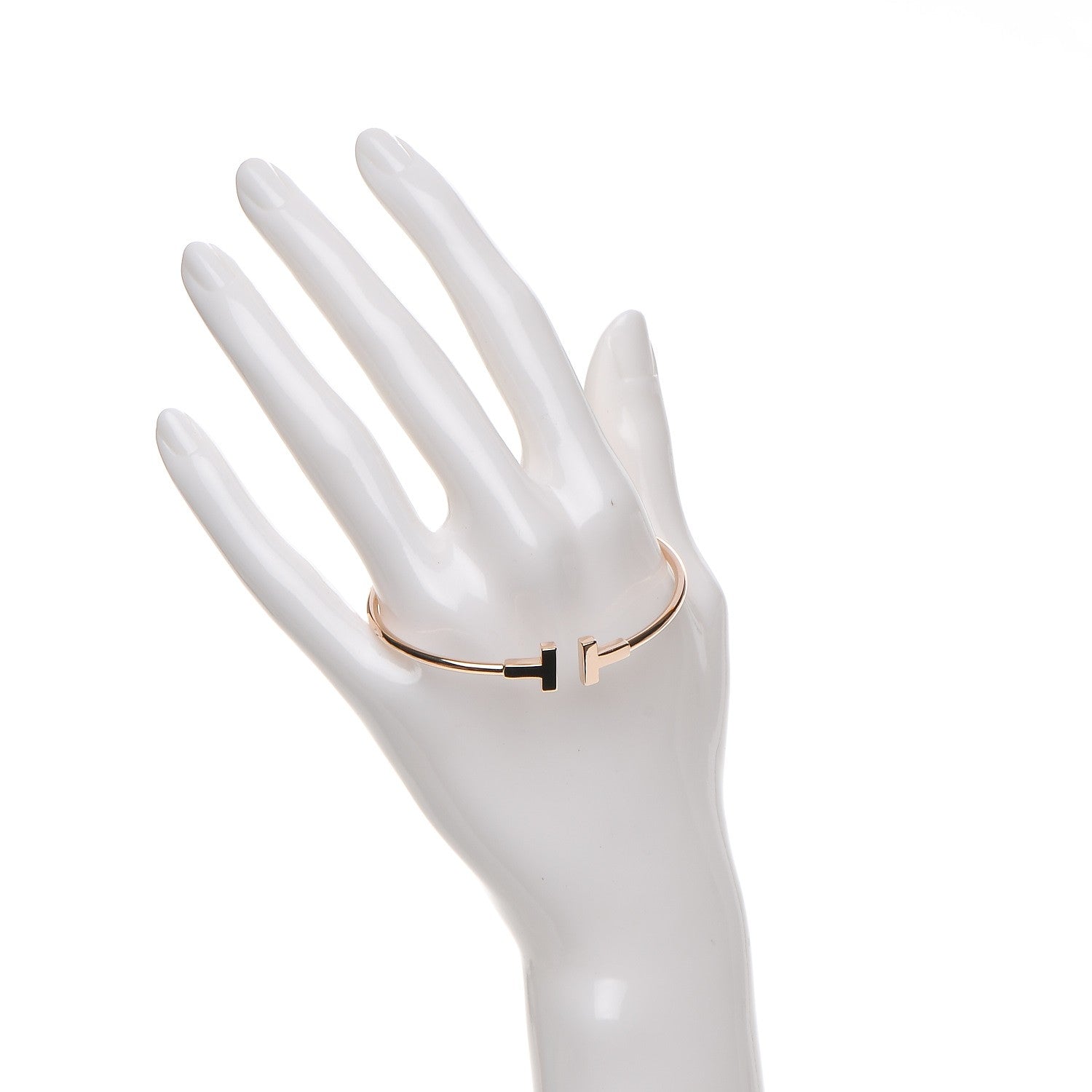 Tiffany 18K Yellow Gold T Wire Bracelet 2 of 4
