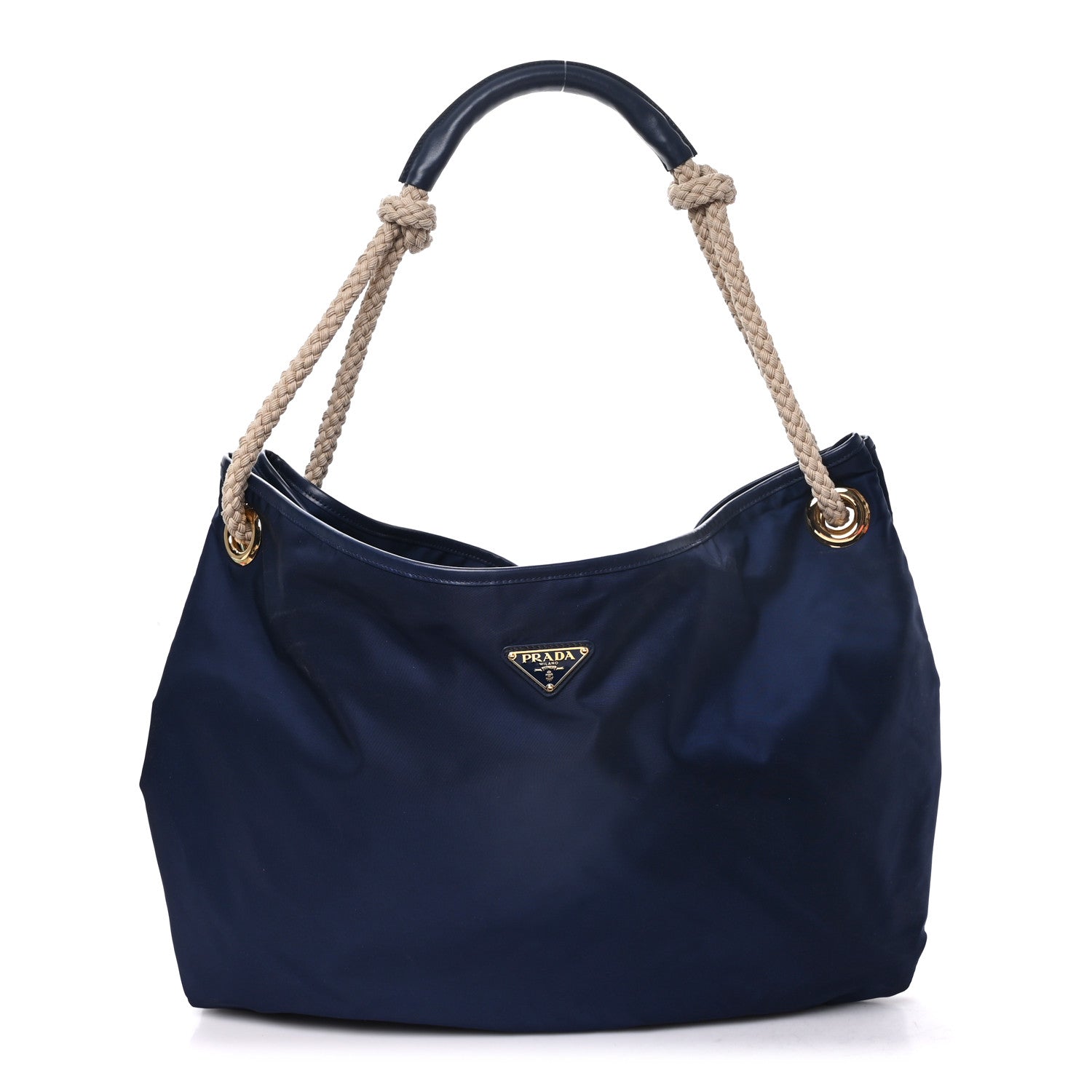 Prada Re-Nylon Triangle Large Mariner Shoulder Bag Baltico 1 of 10