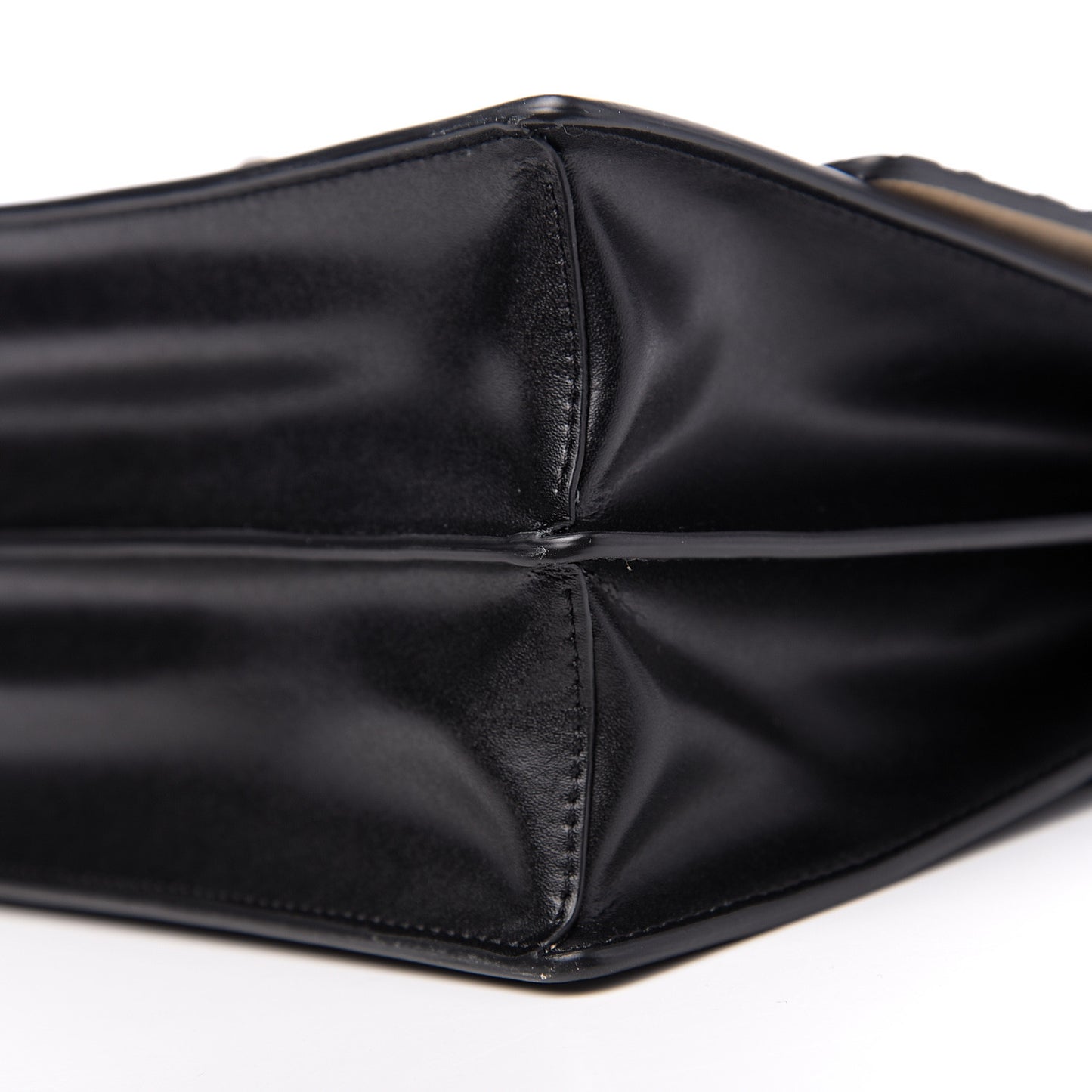 Vitello Liberty Bi-Color FF 1974 Embossed Kan I Shoulder Bag Black Maya