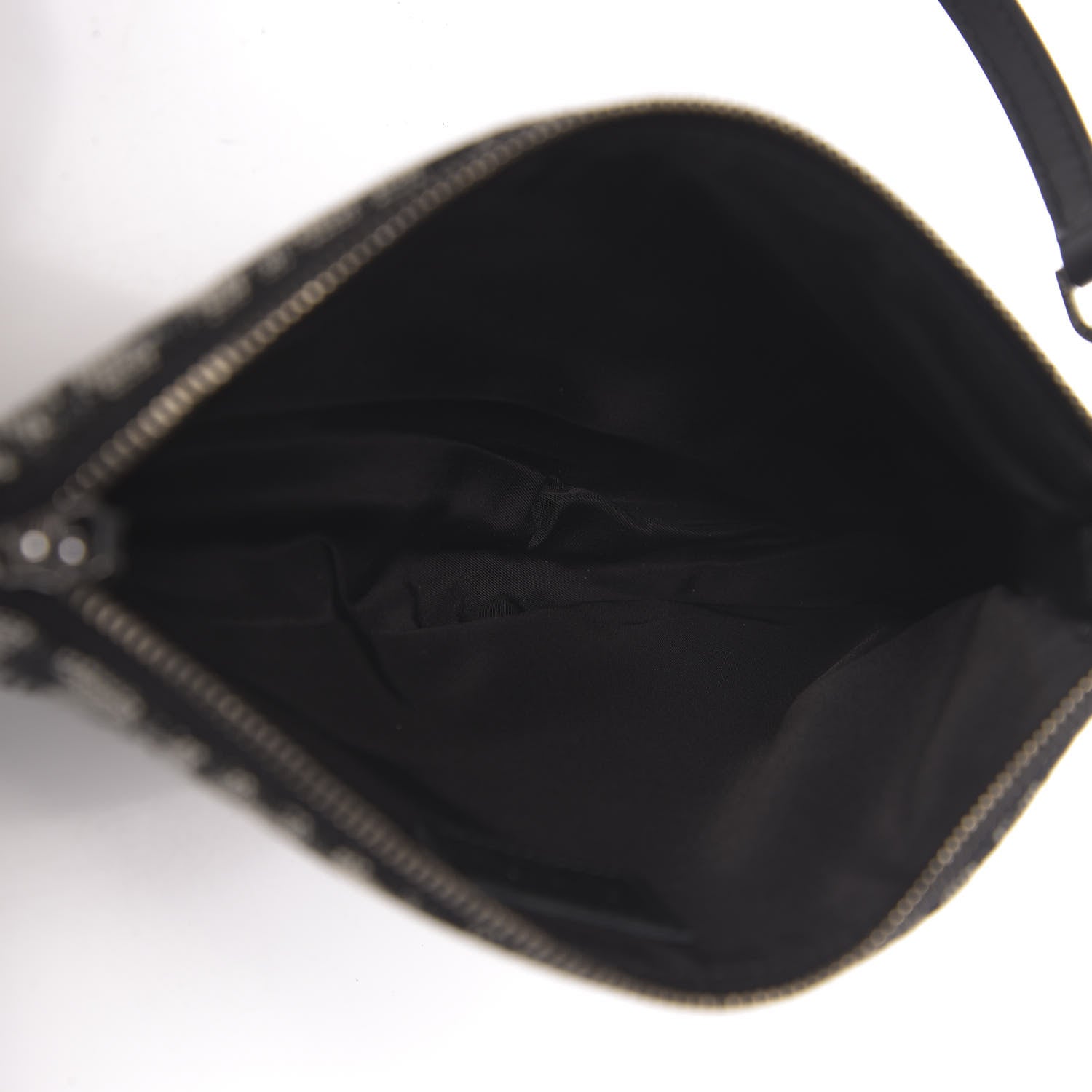 Christian Dior Monogram Mini Saddle Pochette Black 5 of 10