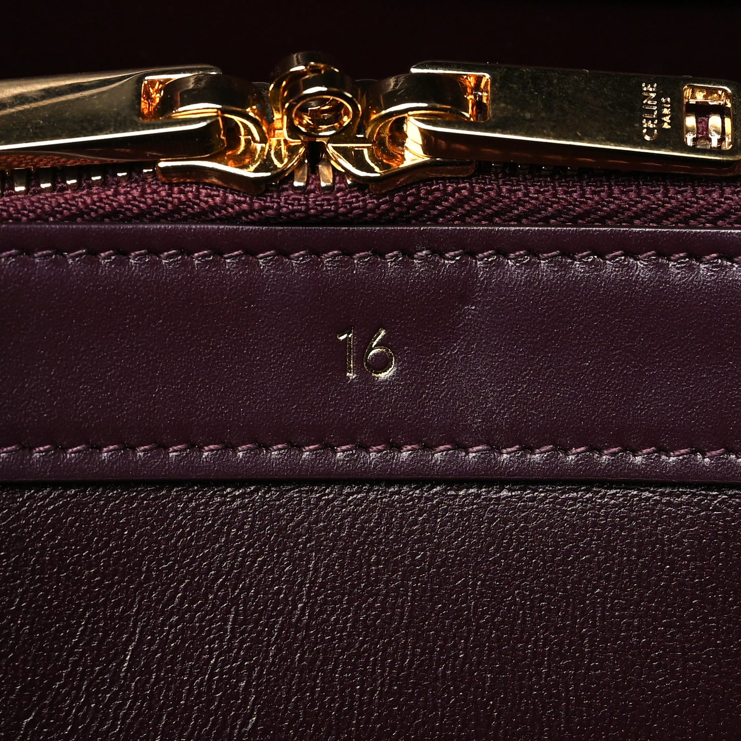 Satinated Calfskin Medium 16 Top Handle Bag Light Burgundy