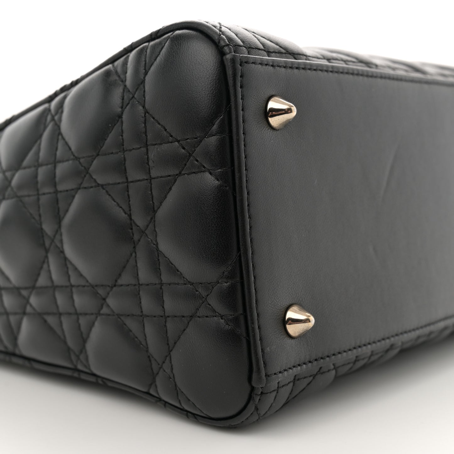 Lambskin Cannage Medium Lady Dior Black