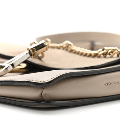 Chloe Suede Calfskin Small Faye Shoulder Bag Motty Grey 6 of 14