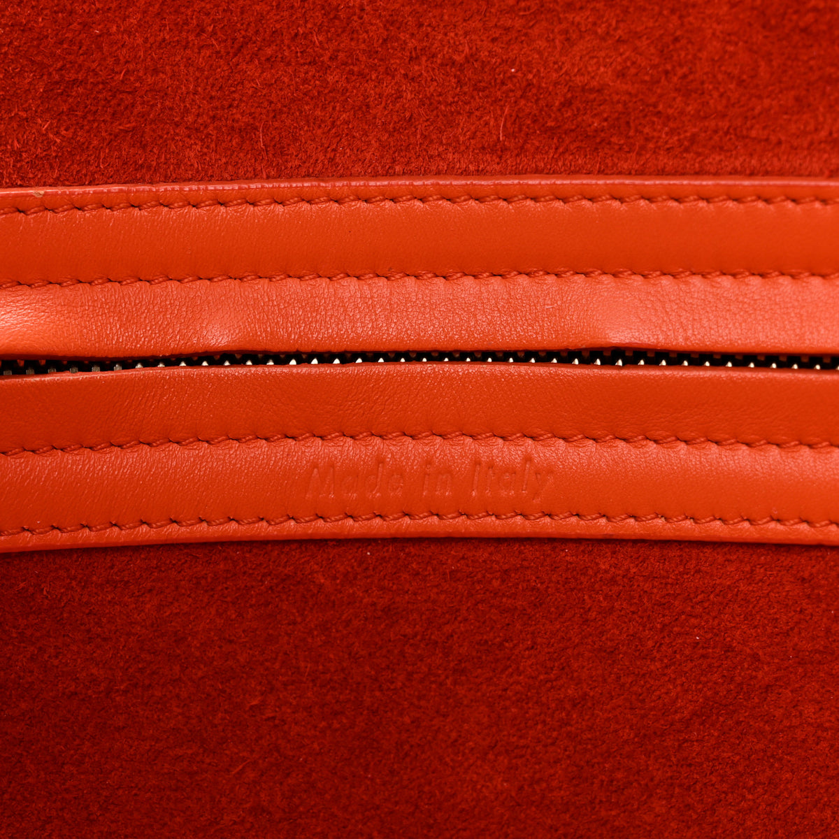 Celine Supple Calfskin Medium Phantom Luggage Orange 7 of 15