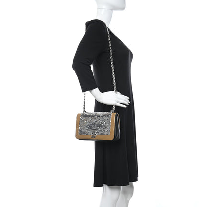 Burberry Patent Sequin Embellished Small TB Lola Bag Black 2 of 11